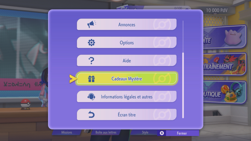Tous les codes cadeaux mystères sur Pokémon Champions